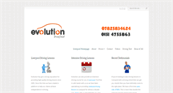 Desktop Screenshot of evolutiondrivingschool.com